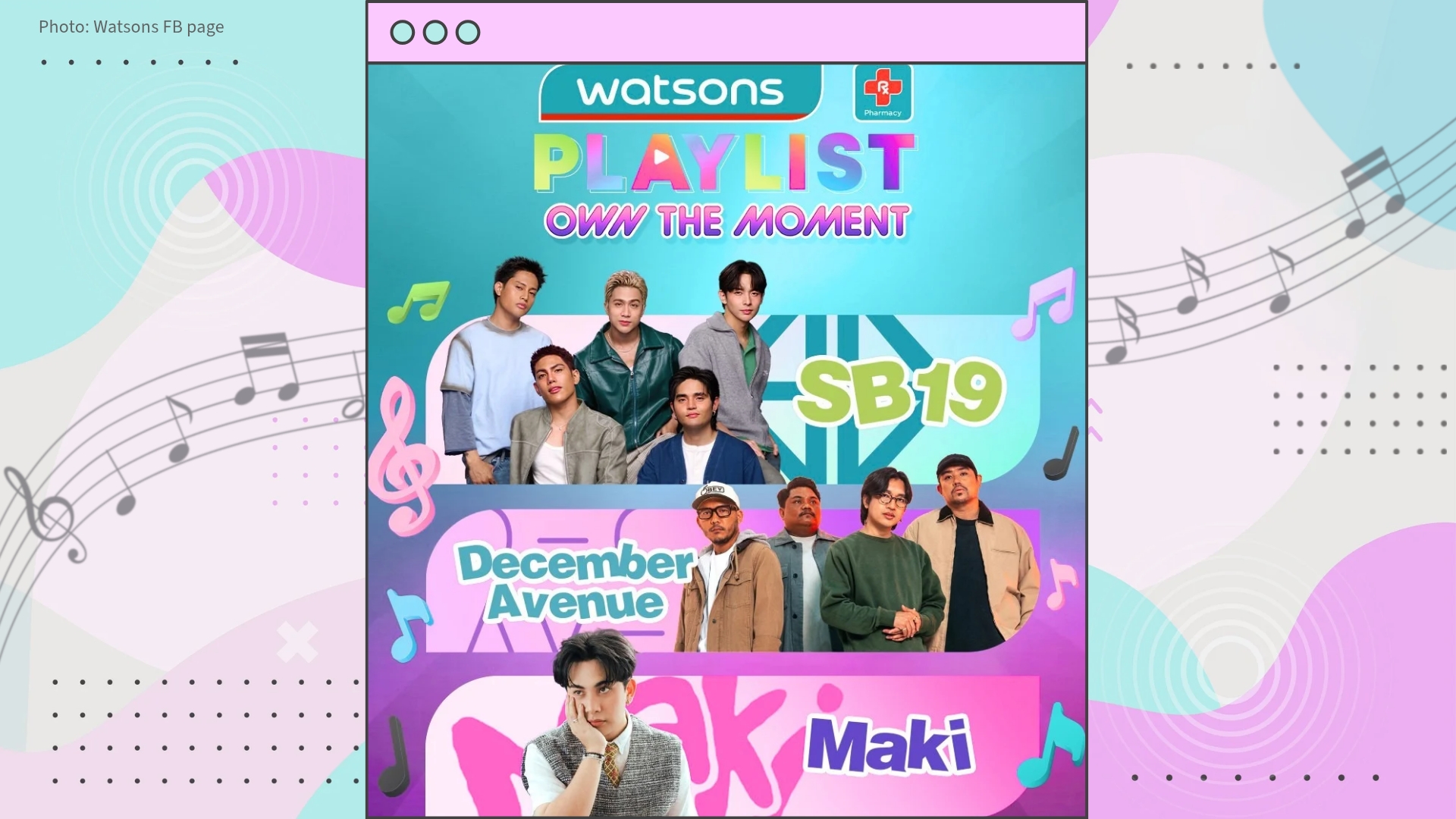 SB19, Maki and December Avenue Join Forces for Watsons Playlist 2026