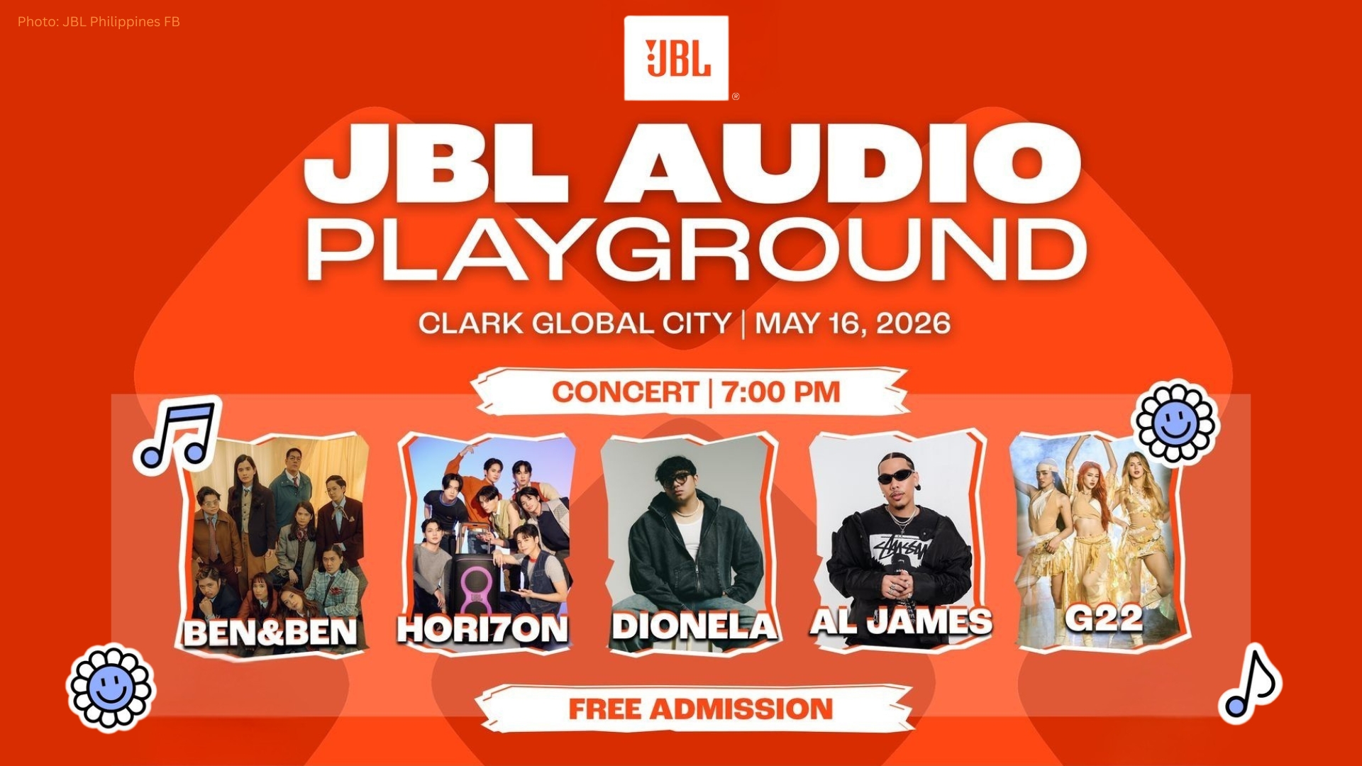 JBL Audio Playground G22 HORI7ON Ben&Ben Al James Dionela