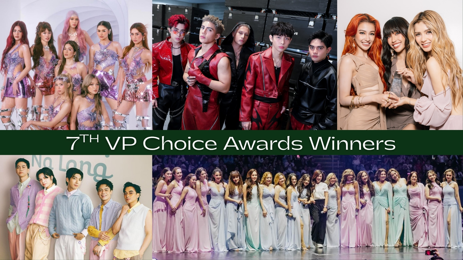 7th VP Choice Awards SB19, BINI, G22, WRIVE, Sexbomb Girls