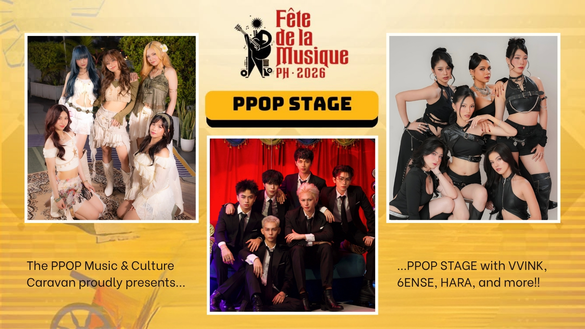 6ENSE, HARA, VVINK, and more join Fête De La Musique PH 2026 PPOP Stage