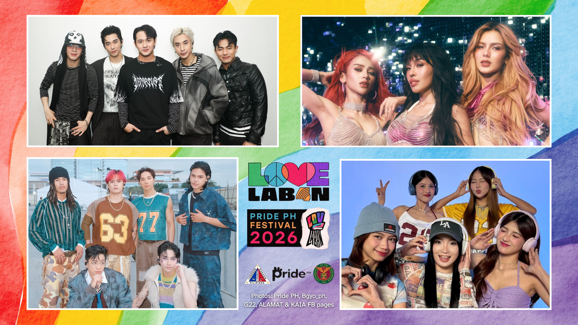 LOVE LAB4N Pride PH Festival 2026 P-pop lineup BGYO, G22, ALAMAT, KAIA and more