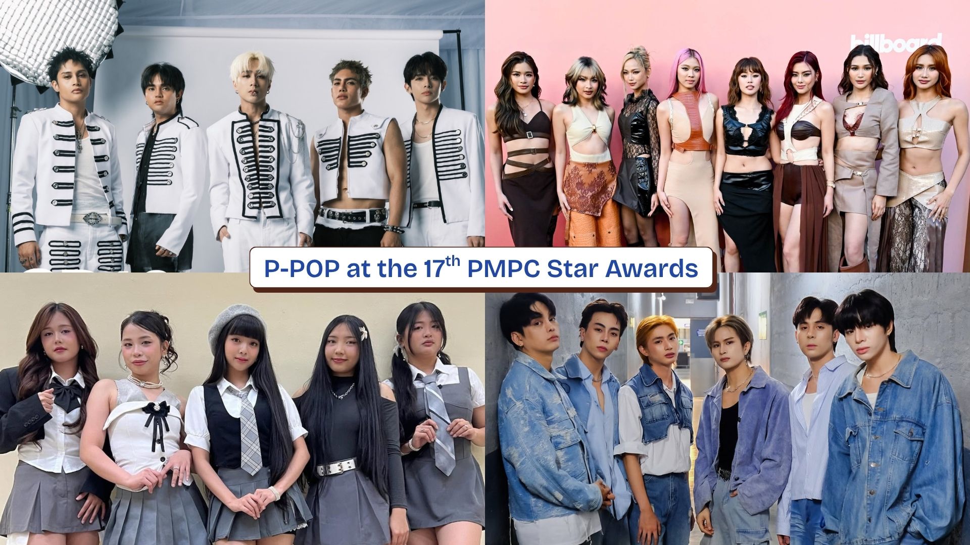SB19, BINI, PIX!E, and BILIB win at the 17th PMPC Star Awards