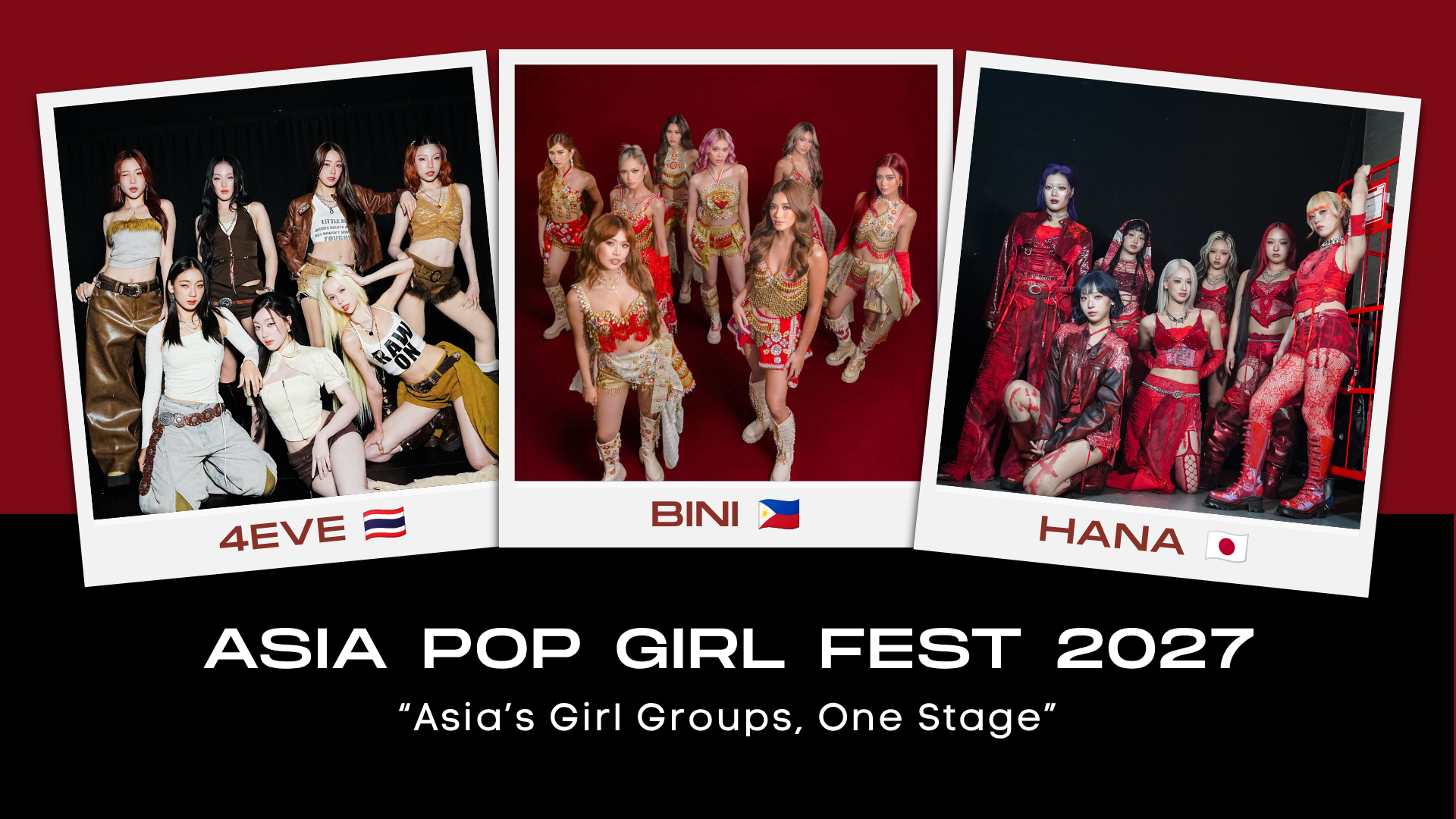 BINI, HANA and 4EVE Take Asia by Storm in the Historic Asia Pop Girl Fest 2027