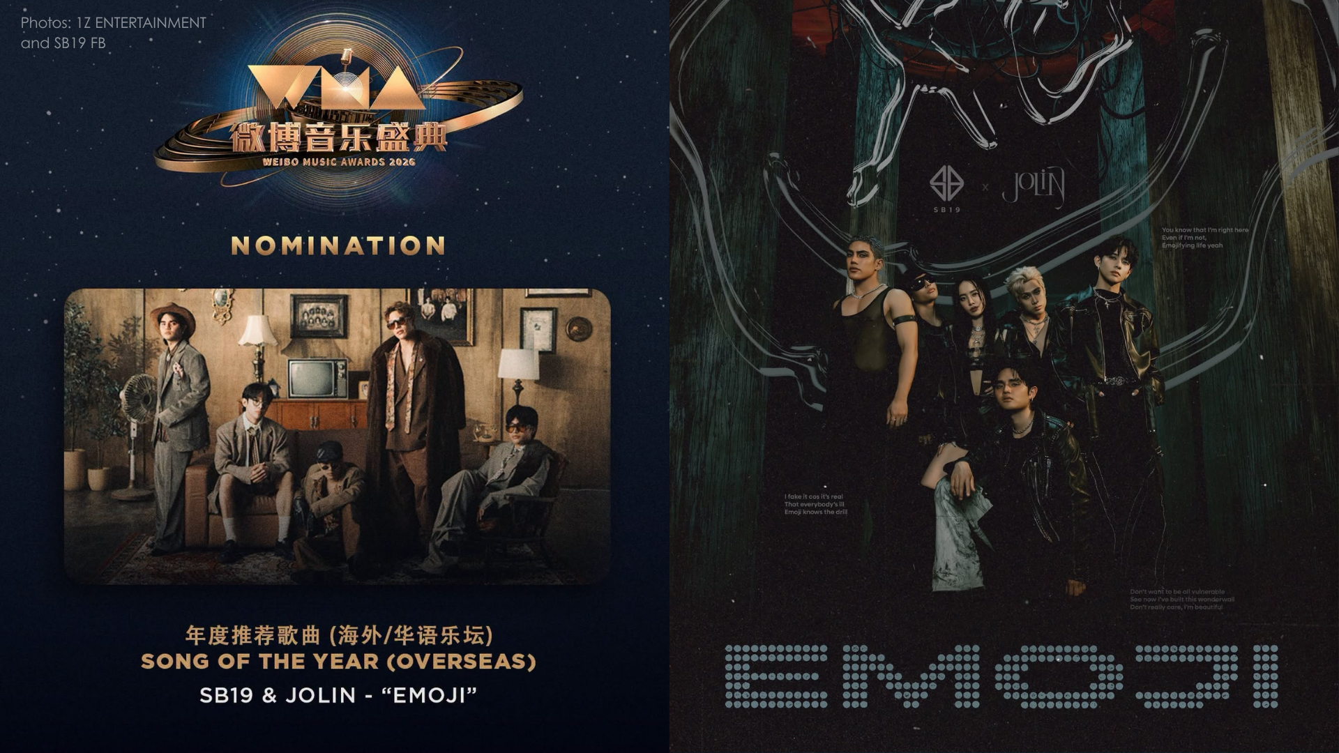 SB19 and JOLIN’s “Emoji” Gets a Major International Nod at Weibo Music Awards 2026